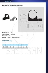 بست تک پیچ (Pipe Clamp)