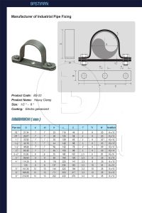 بست با پلیت خزینه دار (Heavy Clamp)